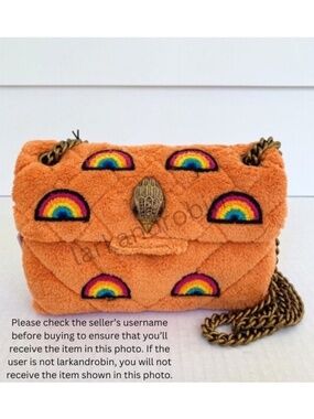NEW Kurt Geiger Terry Mini Kensington Bag Orange